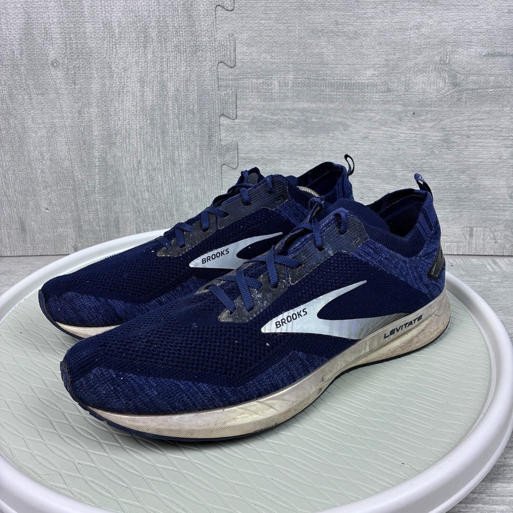Brooks Levitate 4 Running Shoes Mens 13 Blue Sneakers Lace Up 1103451D439